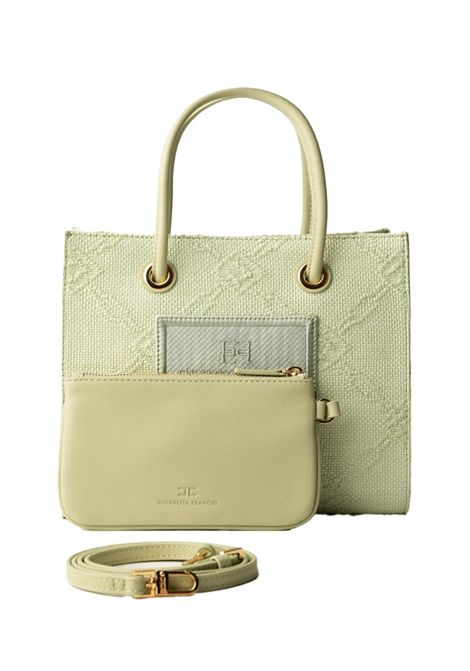 Borsa Elisabetta Franchi donna BS83A52E2DC7 lime rafia ELISABETTA FRANCHI | Borse | BS83A52E2DC7